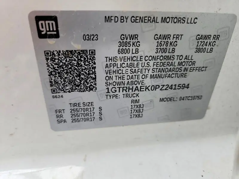 2023 GMC SIERRA C1500  