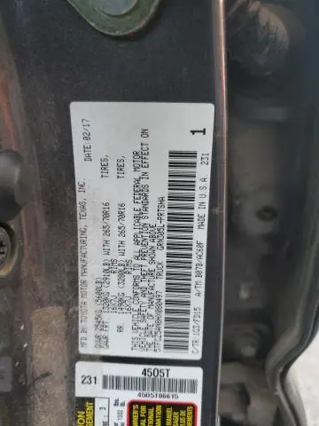 2017 TOYOTA TACOMA DOUBLE CAB  