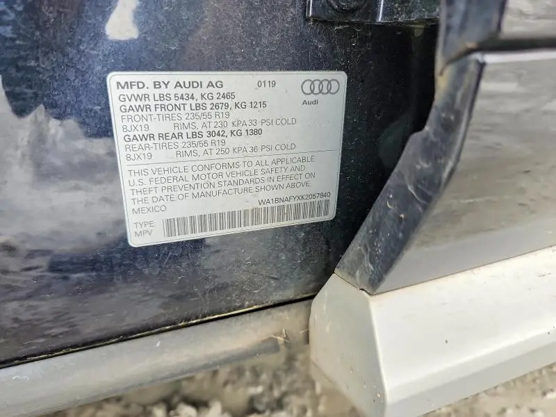 2019 AUDI Q5 PREMIUM PLUS  