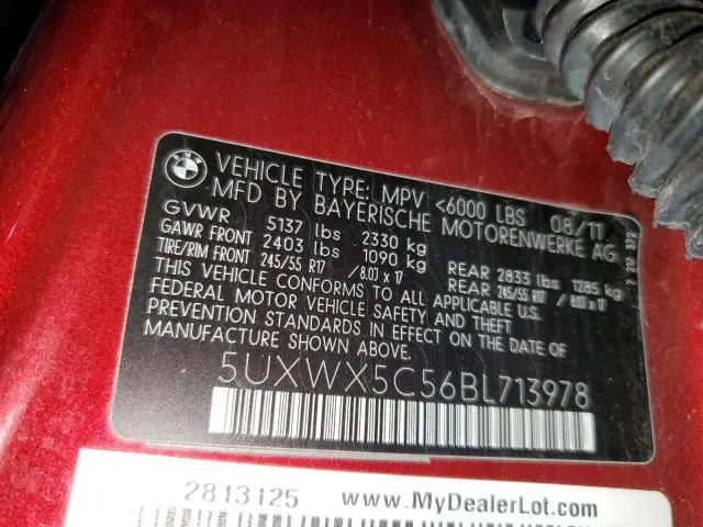 2011 BMW X3 XDRIVE28I  