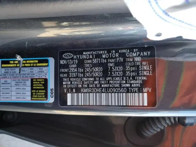 2020 HYUNDAI PALISADE SEL  