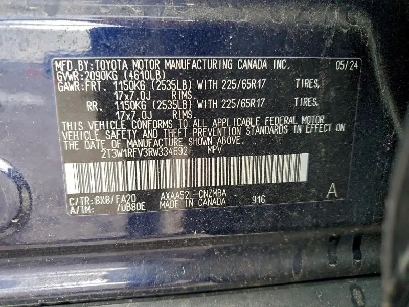 2024 TOYOTA RAV4 XLE  