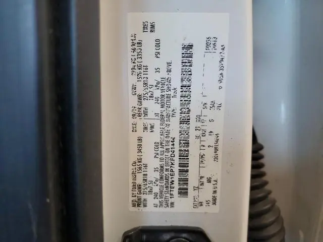 2019 FORD F150 SUPERCREW  