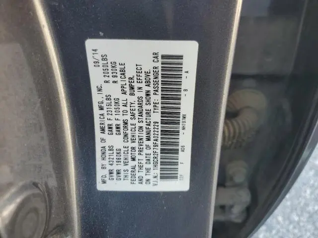 2015 HONDA ACCORD EX