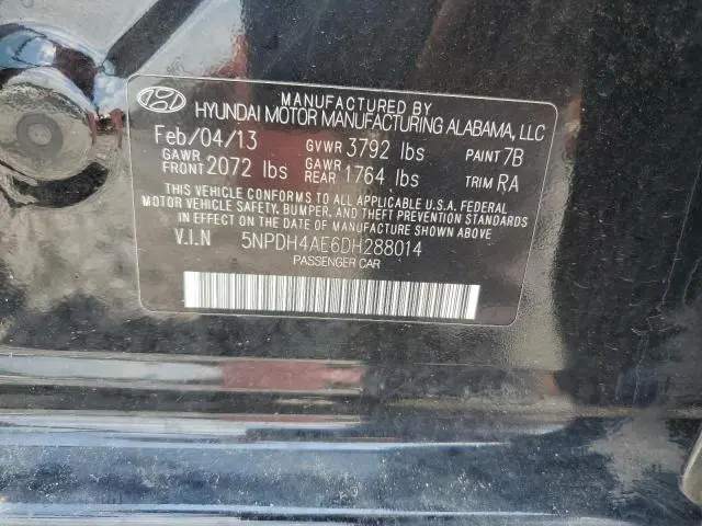 2013 HYUNDAI ELANTRA GLS  