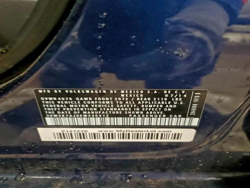 2014 VOLKSWAGEN JETTA BASE  