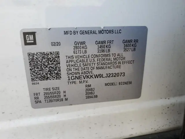 2020 CHEVROLET TRAVERSE PREMIER  