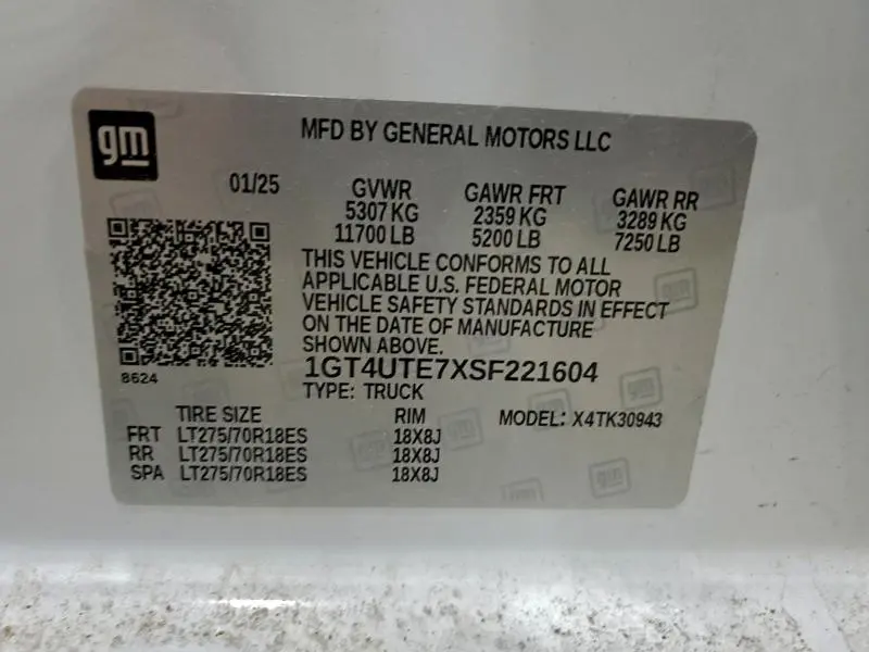 2025 GMC SIERRA K3500 SLE  