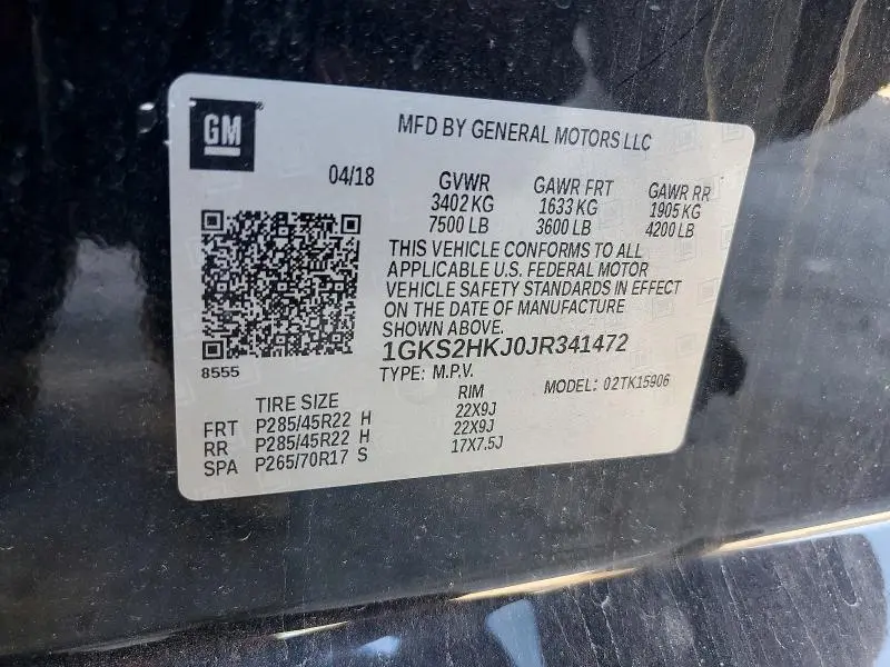 2018 GMC YUKON XL DENALI  