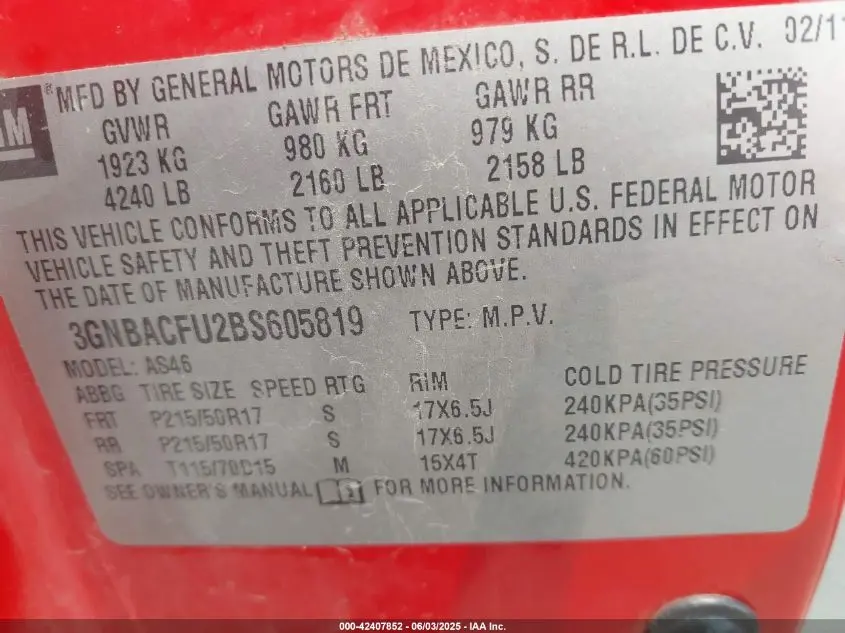2011 CHEVROLET HHR LT