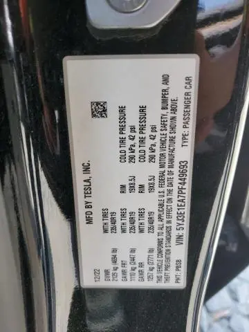 2023 TESLA MODEL 3   