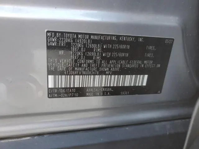 2022 TOYOTA RAV4 LIMITED  