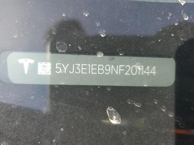 2022 TESLA MODEL 3 