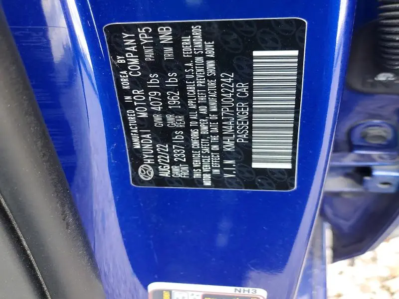 2023 HYUNDAI ELANTRA LIMITED  