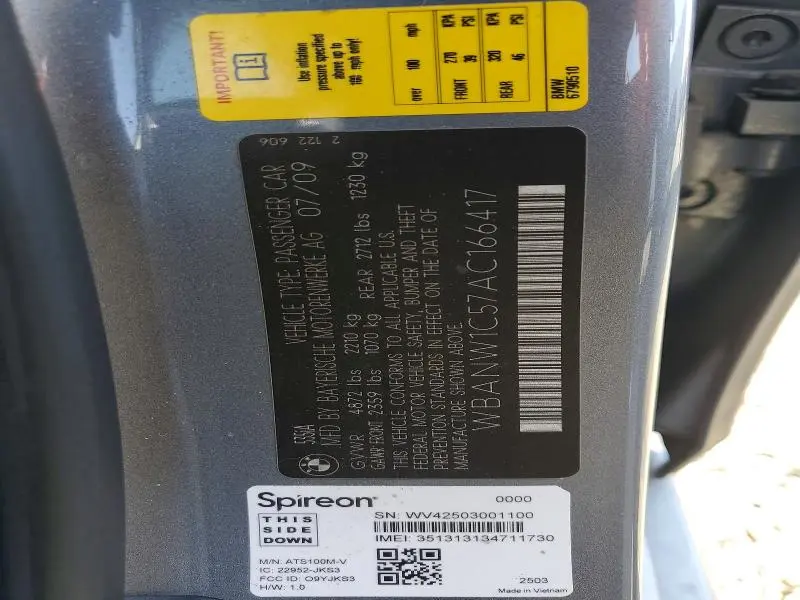 2010 BMW 535 I  
