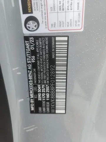 2023 MERCEDES-BENZ SL 63 AMG