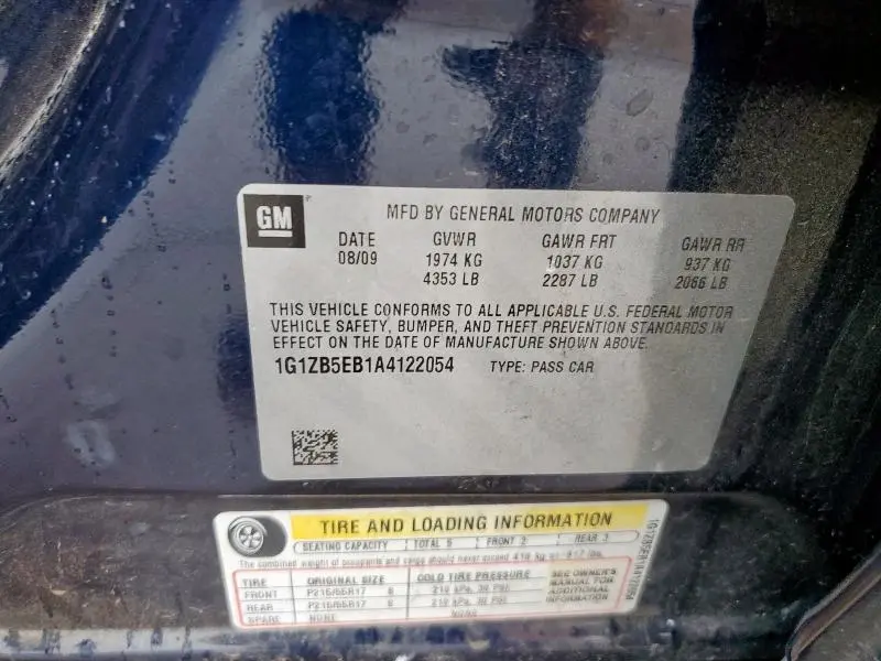 2010 CHEVROLET MALIBU LS  