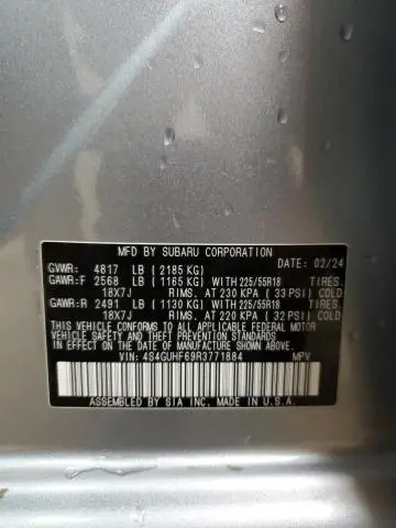 2024 SUBARU CROSSTREK SPORT  