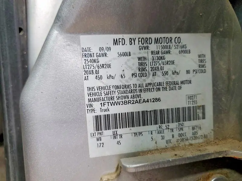 2010 FORD F350 SUPER DUTY  