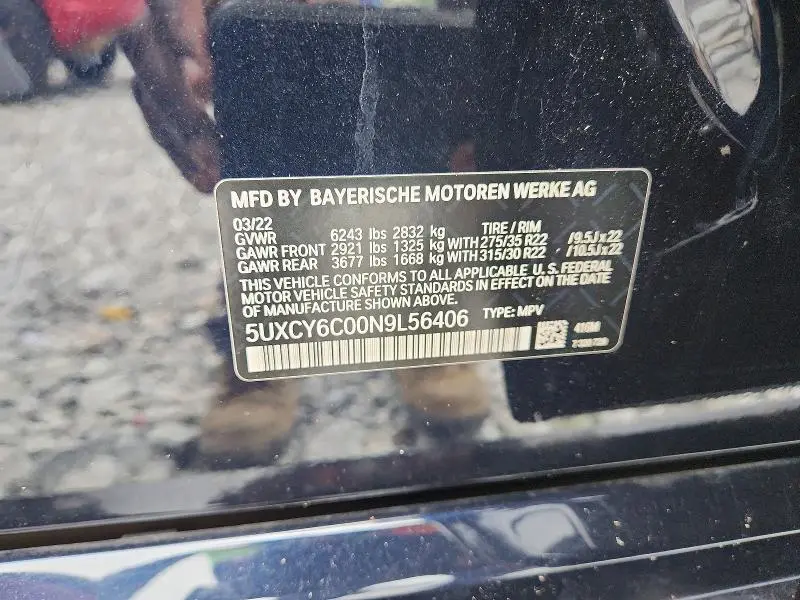2022 BMW X6 XDRIVE40I  