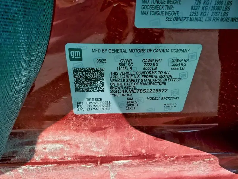 2025 CHEVROLET SILVERADO K2500 CUSTOM  