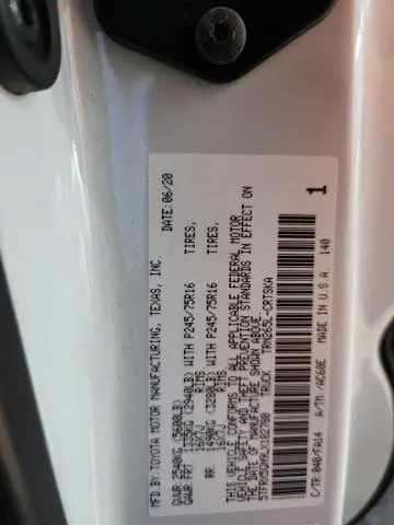 2020 TOYOTA TACOMA ACCESS CAB  