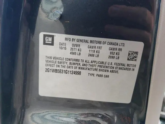 2016 CHEVROLET IMPALA LIMITED LT  