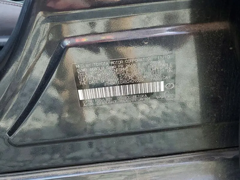 2011 LEXUS ES 350 BASE  