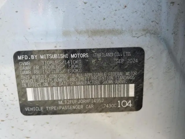 2024 MITSUBISHI MIRAGE G4 ES  