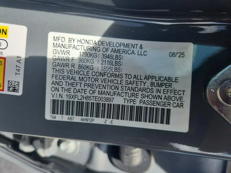 2026 HONDA CIVIC SPORT  