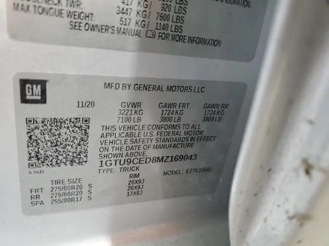 2021 GMC SIERRA K1500 ELEVATION  