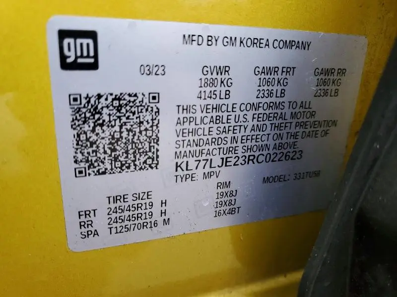 2024 CHEVROLET TRAX   