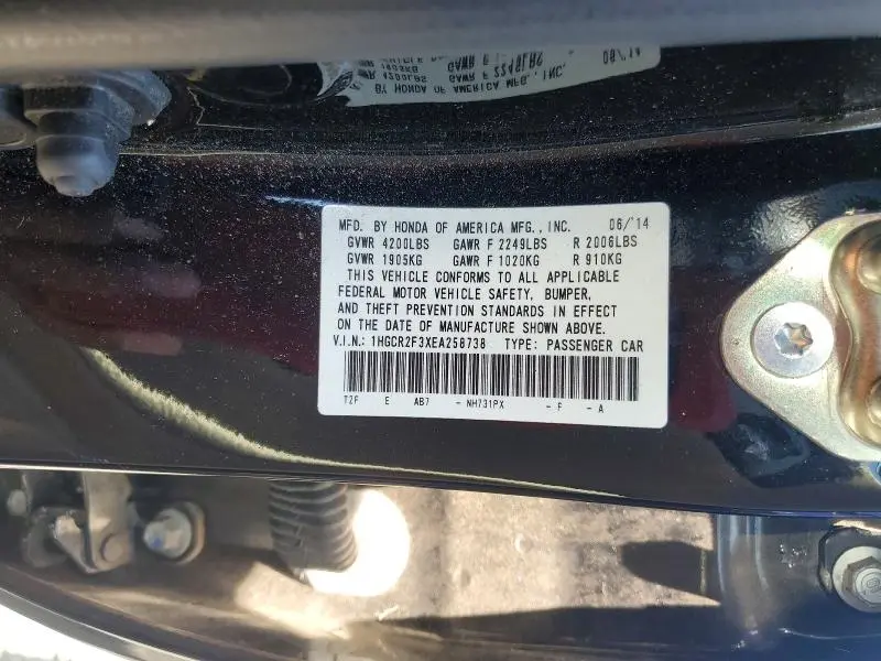 2014 HONDA ACCORD LX  