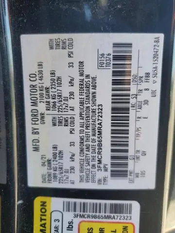 2021 FORD BRONCO SPORT BIG BEND  