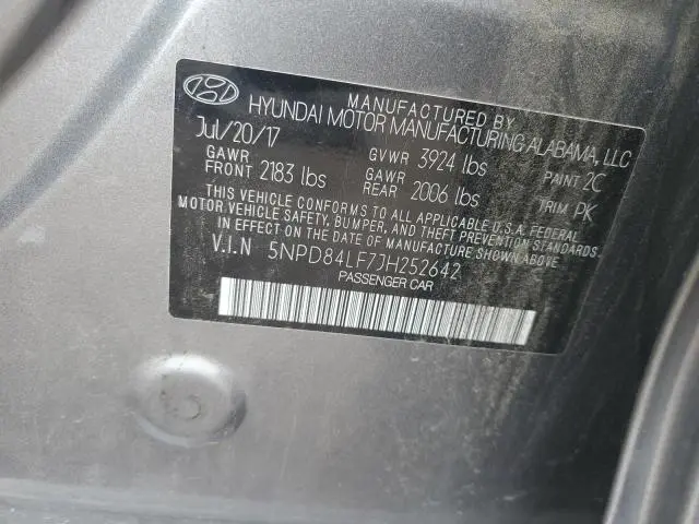 2018 HYUNDAI ELANTRA SEL  