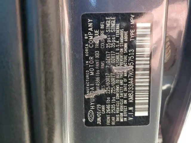 2019 HYUNDAI TUCSON LIMITED  