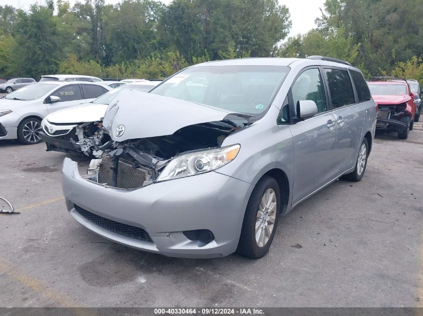 2015 TOYOTA SIENNA LE 7 PASSENGER