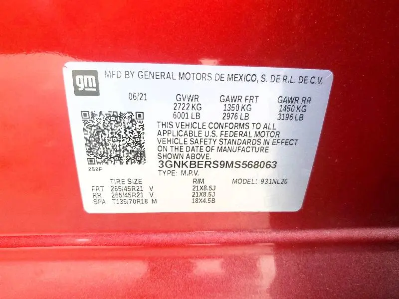 2021 CHEVROLET BLAZER RS  