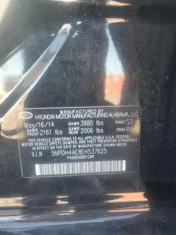 2014 HYUNDAI ELANTRA SE  
