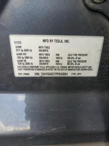 2023 TESLA MODEL Y