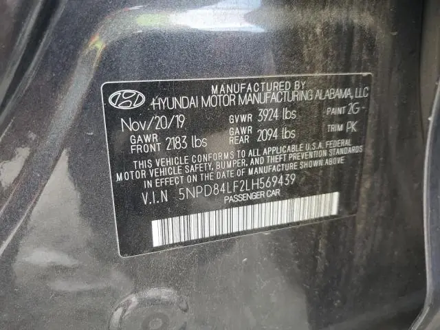 2020 HYUNDAI ELANTRA SEL  