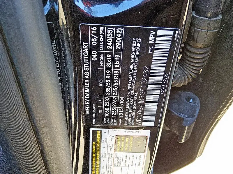 2016 MERCEDES-BENZ GLC 300  