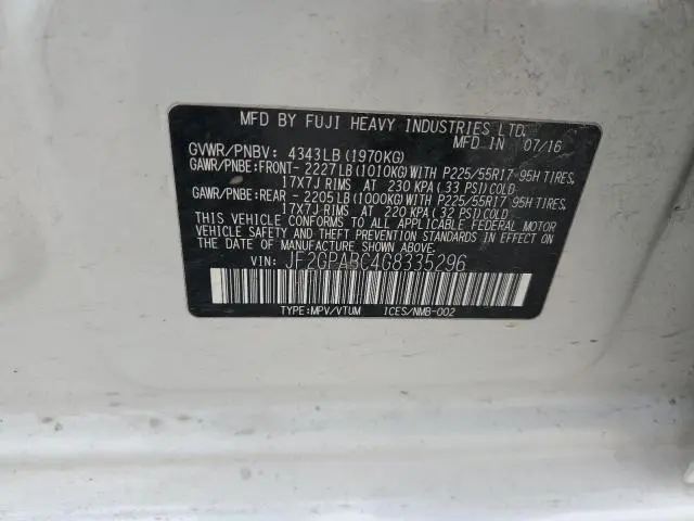 2016 SUBARU CROSSTREK PREMIUM  