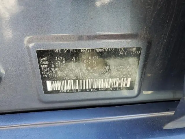 2013 SUBARU LEGACY 2.5I LIMITED  