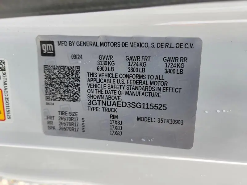 2025 GMC SIERRA K1500  