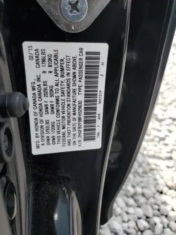 2015 HONDA CIVIC EXL  