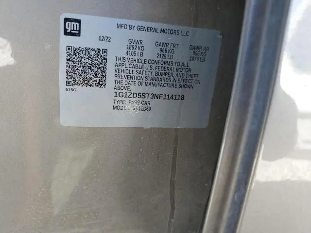 2022 CHEVROLET MALIBU LT  