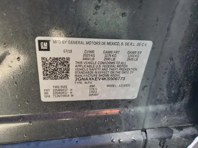 2019 CHEVROLET EQUINOX LT  