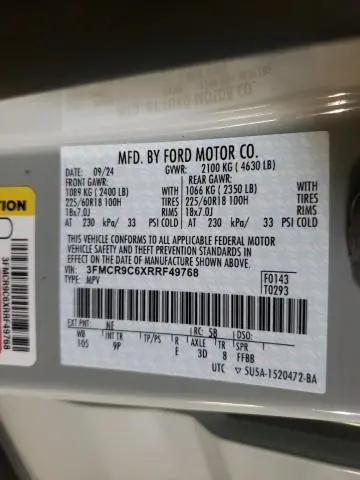 2024 FORD BRONCO SPORT OUTER BANKS  