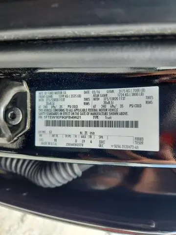 2016 FORD F150 SUPERCREW  